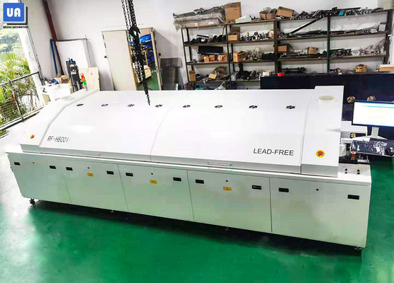 SMT Machine Lead Free PCB Reflow Oven Hot Air 8 Zones Reflow Oven